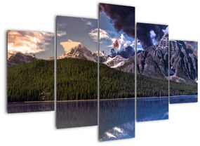 A tó és a hegyek képe (150x105 cm)