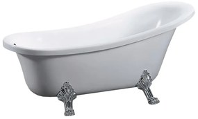 Clark szabadon álló fürdőkád fém lábakkal 170x73x73 cm