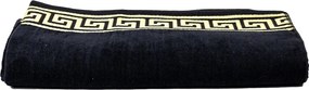 POSEIDON Strandtörölköző fekete 165x90cm