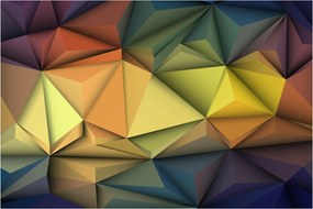 Kép - Sokszögű 3D absztrakció (90x60 cm)