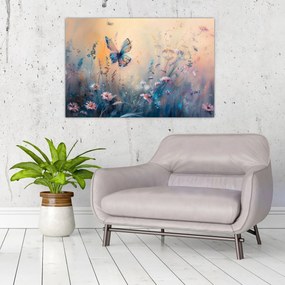 Kép - Rét pillangóval II (90x60 cm)