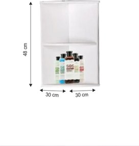 Fali sarokszekrény, fehér, ATENE TYP 4