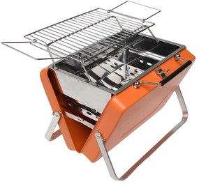 Faszenes hordozható grillsütő Burnt Orange – Rex London