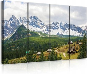 Vászonkép 120x80 Hegyek Tátra táj természet Kárpátok erdő nyugalom fali dekoráció