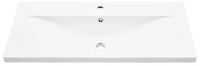 Fürdőszobai bútorkészlet 4 pcs Fekete tölgy 90 x 38.5 x 46 cm