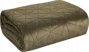 Dekoratív ágytakaró LUIZ3 200x220 barna steppelt