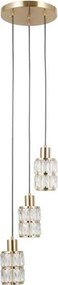 ITALUX PND-40668-3-HBR - Kábeles függeszték ALMA 3xE27/40W/230V arany