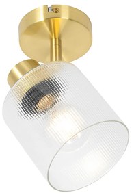 Art Deco mennyezeti spotlámpa arany üveggel, állítható - Laura