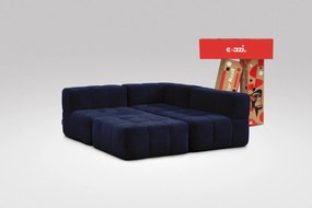 4 Teiliges Modulares Sofa – Blau