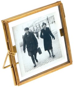 Aranyszínű fém álló képkeret 8x8 cm – Rex London