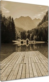 Vászonkép 70x100 Híd a hegyekben Hegyek