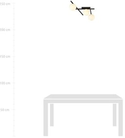 Mennyezeti lámpa SMART 3xE14/10W/230V fekete/fehér