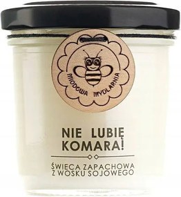 Természetes szójagyertya szúnyogok ellen Kézzel készített, Ökológiai 120 ml