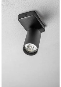 Lámpa Fali lámpatest SANTO BIS, aluminium, IP20, max. 20W,egy , kör, fekete