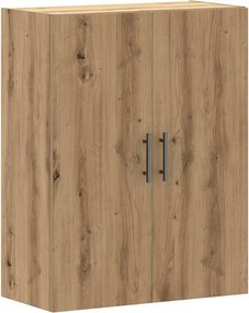 vidaXL kézműves tölgy színű fali szekrény 69,5x34x90 cm