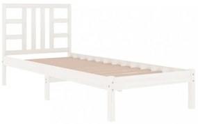 fehér tömör fa ágykeret 100 x 200 cm