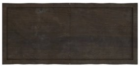 sötétbarna kezelt tömör asztallap 120x50x(2-6) cm