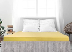 Jersey lepedő ALVORA 90x200 cm világossárga