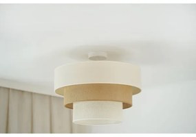 Brilagi DENVER LUNETA lógömb 1xE27/15W/230V, 45 cm, bézs/barna/krém