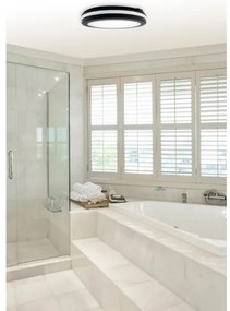 Top Light - LED Fürdőszobai lámpa COMET LED/24W/230V IP54 átm. 30 cm fekete