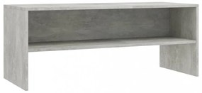 betonszürke szerelt fa TV-szekrény 100 x 40 x 40 cm