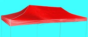 Tetőponyva  6x3m, Piros