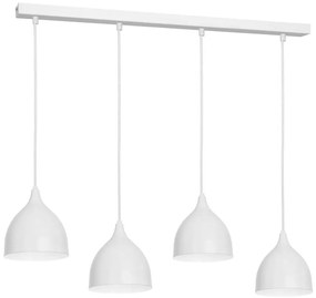 Csillár zsinóron NOAK 4xE27/15W/230V szürke