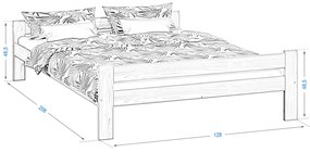 Fa ágy 120x200 Fumi VitBed fenyő