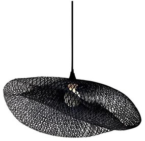 Zambelis 19108 - Csillár zsinóron 1xE27/40W/230V bambusz/fekete