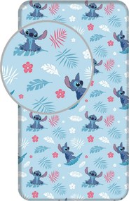 Disney Lilo és Stitch, A csillagkutya Blue gumis lepedő 90x200 cm