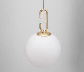 NOVA LUCE 9695224 HOOK Egyágú Függesztett Lámpa Üveg LED IP20