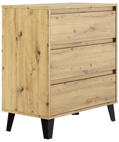 BOGAN 3S70 komód, tölgyfa artisan