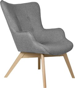 Szürke fotel Niko – Ropez