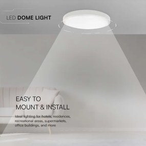 LED Fürdőszobai mennyezeti lámpa LED/24W/230V 6500K IP44 átm. 29,5 cm fehér