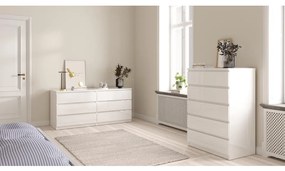 Simplicity komód 154 x 50 x 70 cm, fehér fényes