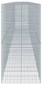 horganyzott vas gabion kosár fedéllel 1150 x 100 x 200 cm