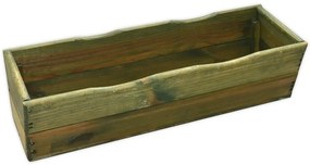 ROJAPLAST fenyőfából készült virágláda 44 cm - zöld (Méret: 44)