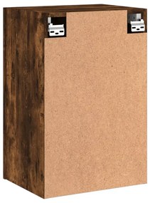 2 db füstös tölgy színű szerelt fa TV-szekrény 40,5x30x60 cm