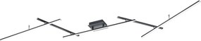 TRIO 628410532 ARVIN Modern LED Mennyezeti Lámpa Fekete LED IP20
