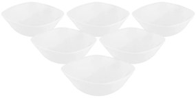 Altom White harmony opálüveg tálka készlet 12,5 cm, 6 db