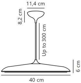 DFTP by Nordlux - LED Dimmelhető csillár zsinóron ARTIST LED/24W/230V átm. 40 cm réz
