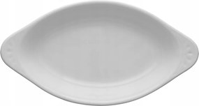 Lubiana Ameryka Ovális Tál Ételhez/Snackhez, 27 cm, Fehér Porcelán