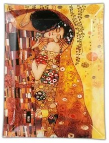 Üvegtányér 32x24cm Klimt: The Kiss