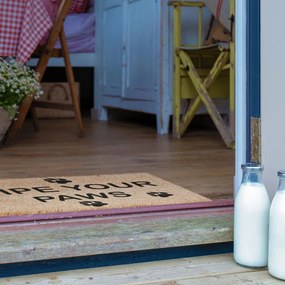 Kókuszrost lábtörlő 40x60 cm Wipe Your Paws – Artsy Doormats