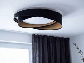 LED mennyezeti lámpatest GALAXY MODERN LED/24W/230V átm. 55 cm fekete/arany