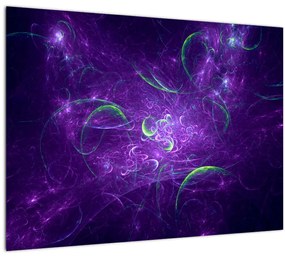 Kép - lila absztrakció (70x50 cm)