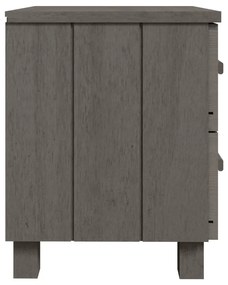 HAMAR 2 db világosszürke tömör fa éjjeliszekrény 40x35x44,5 cm