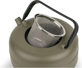 Khaki öntöttvas teáskanna szűrővel 750 ml Henan – Bredemeijer