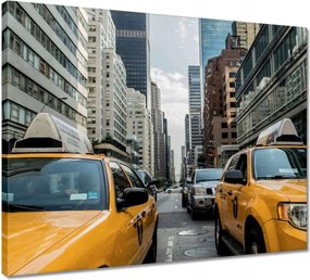 Vászonkép 50x40 Sárga taxik Taxi