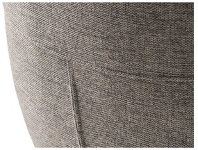 Szürke kárpitozott karfás étkezőfotel Roxana – Unique Furniture